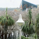 Ice coats trees, palm trees and a lamp post at the popular Broadway at the Beach tourist attraction in Myrtle Beach, S.C., on Wednesday, Feb. 12, 2014 as a winter storm moves through South Carolina.